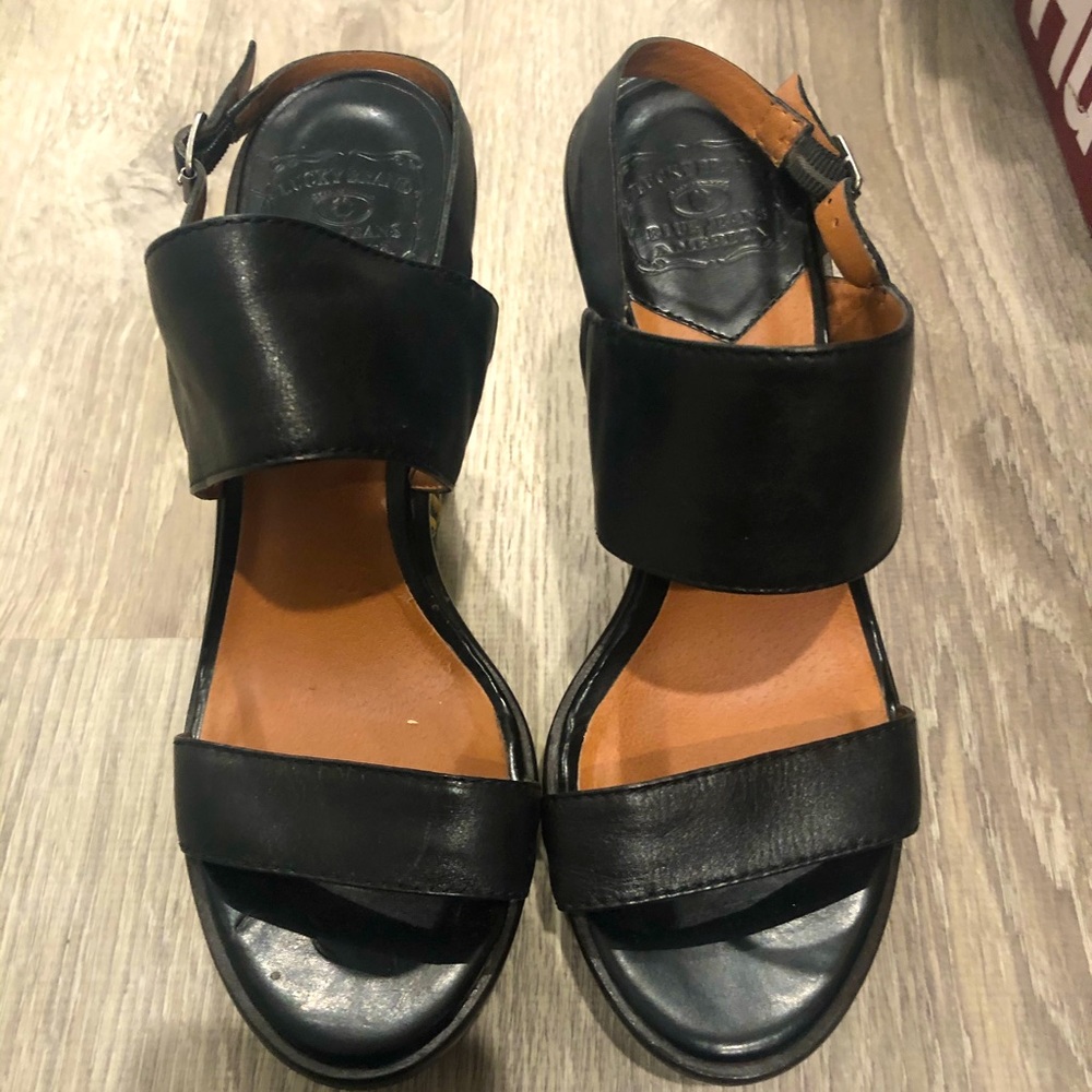 Lucky Brand Black Wedges